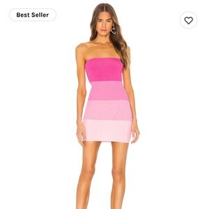 Revolve Superdown Pink Ombré Mini Dress